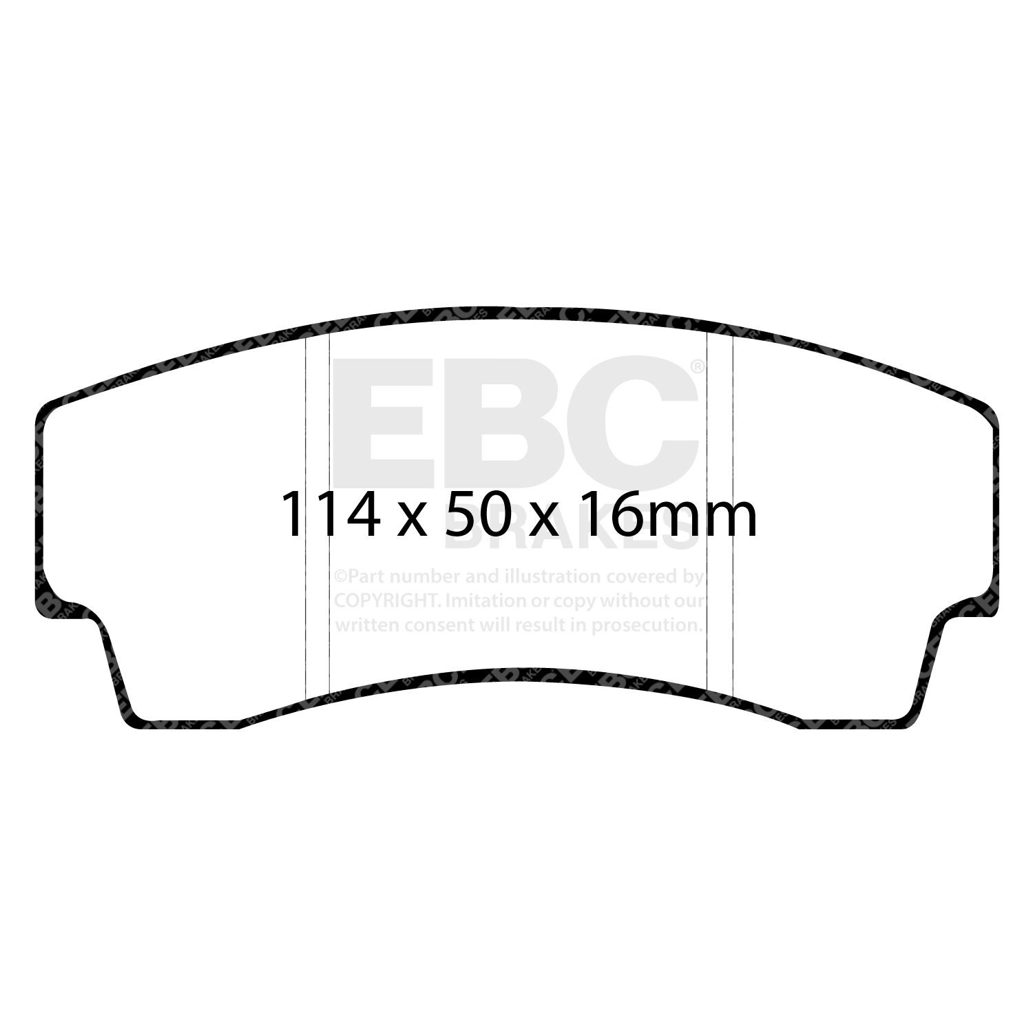 EBC DP5008NDX BRAKE PAD SET DISC BRAKE Rear
