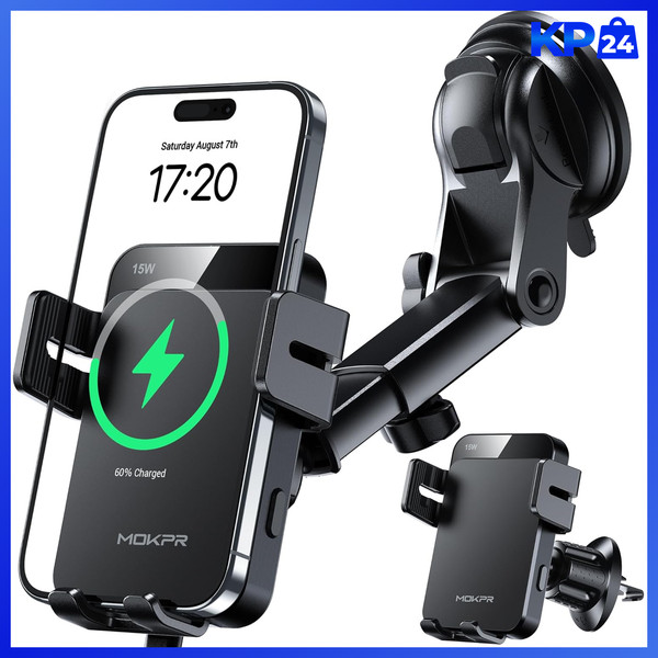 Handyhalterung Auto Mit Induktivem Laden KFZ Halterung FüR Smartphone-image