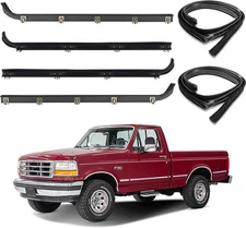 6PCS Door Window Seal Belt Weatherstrip Kit For 1987- 1997 Ford F150 F250 NEW