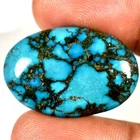 Natural Blue Turquoise Oval Cabochon Gemstone 30.45Cts. 20mm. 31mm. 05mm.