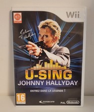 Johnny Hallyday U-Sing Jeu Vidéo Nintendo Wii CIB Complete RARE!