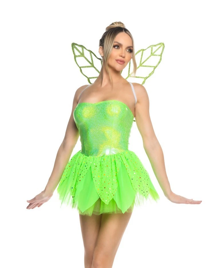 slim fit dress slacks Funcredible Green Fairy Wings Set with Crown and Glitter - Perfect for Girls, Women and Kids