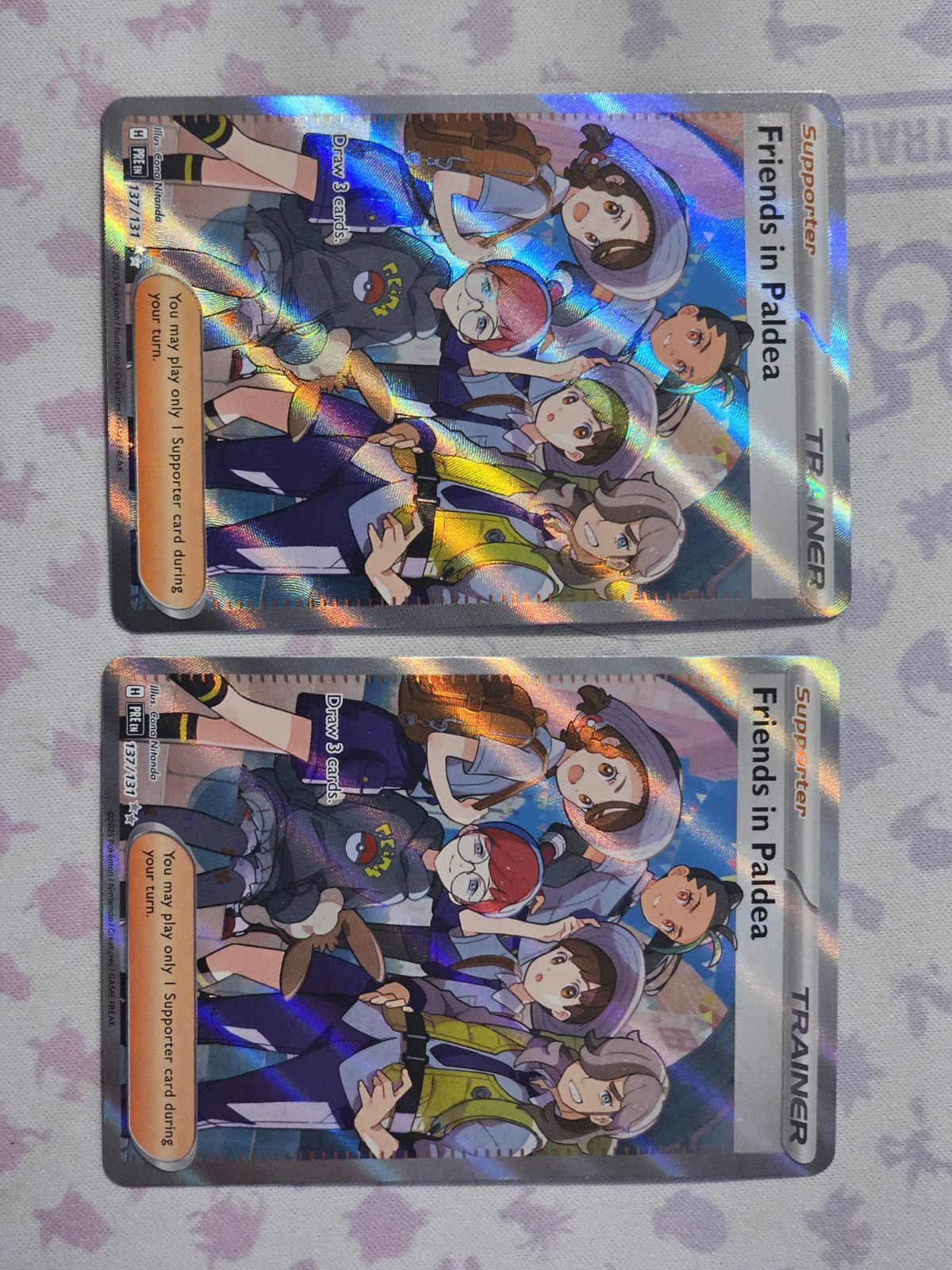 friends in paldea pokemon card Hisui Galar Sinnoh - Pokémon Trainer Pokmon Favorites in the Palm of Your Hand Friends in Paldea 137/131 Trainer