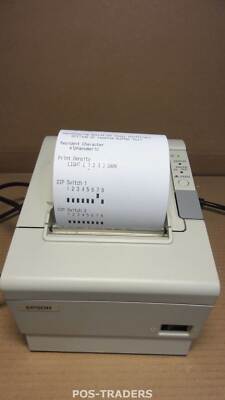Epson TM-T88IV M129H Serial RS-232 Receipt POS Ticket Printer 80mm White + PSU