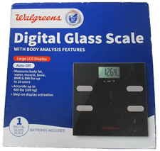 Walgreens Brand Used Digital Glass Scale Body Analysis Features With Batteries