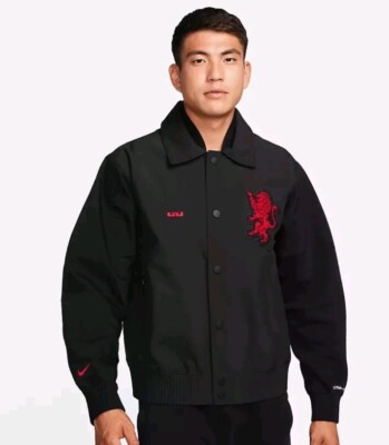 Nike Lebron James Men's Storm-FIT ADV Jacket lion black & Red Fb7125 010 Sz M