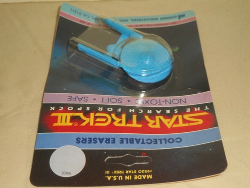DIENER USS ENTERPRISE STAR TREK III The Search For Spock Eraser 1984 Nos USA - Picture 6 of 12