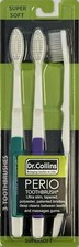 Dr. Collins Perio Toothbrush, (colors vary) 3...