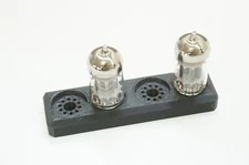Vacuum Tube Display Stand Holder Quad 4x for 12AU7, ECC82, ECC88, 6DJ8 Mullard