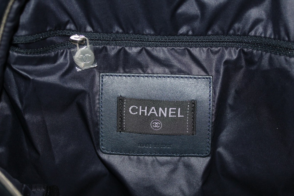 Chanel Doudone Coconage Backpack Logo CHANEL COCO NEIGE Nylon Tweed Doudoune Cocoon Logo Backpack  main image 2