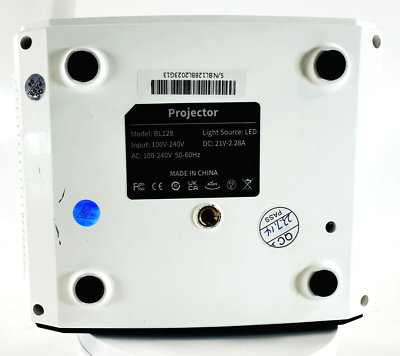 Elephas BL128 LED Mini Projector Full HD 1080P, Black/White | eBay