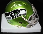 Kenneth Walker signed Flash Mini Helmet, Seattle Seahawks, Beckett BAS