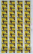 BATMAN Unique ORIGINAL Uncut Sheet BUBBLE GUM Stani WRAPPER 1989
