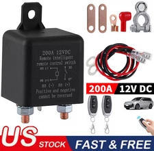 Car Battery Disconnect Switch Remote Control Power Kill Master Isolator Cut Off