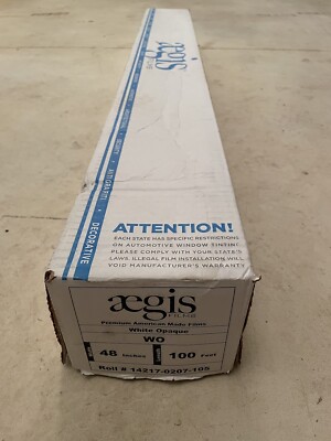 New Aegis Professional Flat Glass Window Film 60 x100  Rolls 