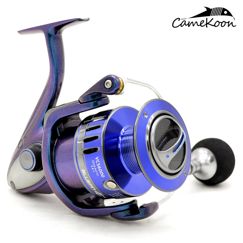 camekoon saltwater fishing reels Level Wind Star Drag Round Trolling Reel, Right Hand, Conventional Baitcasting Reel with Powerful Handle for Big Game : Sports & Outdoors CAMEKOON Full Aluminum Spinning Reel