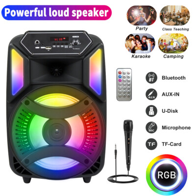 Portable Bluetooth Speaker Portable Mic And Speaker System 800W