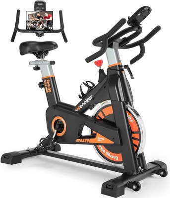 Exercise Cycling Bike with Silent Belt Drive,  350 Pounds Weight Capacity