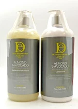 Design Essentials Almond & Avocado Moisturizing Shampoo & Conditioner 34 oz Duo