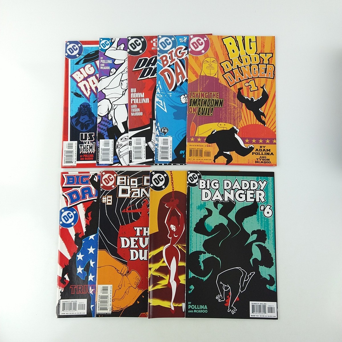 大ダーク　1〜9 Big Daddy Danger #1-9 Complete Set 1 2 3 4 5 6 7 8 9 Lot NM- (2002