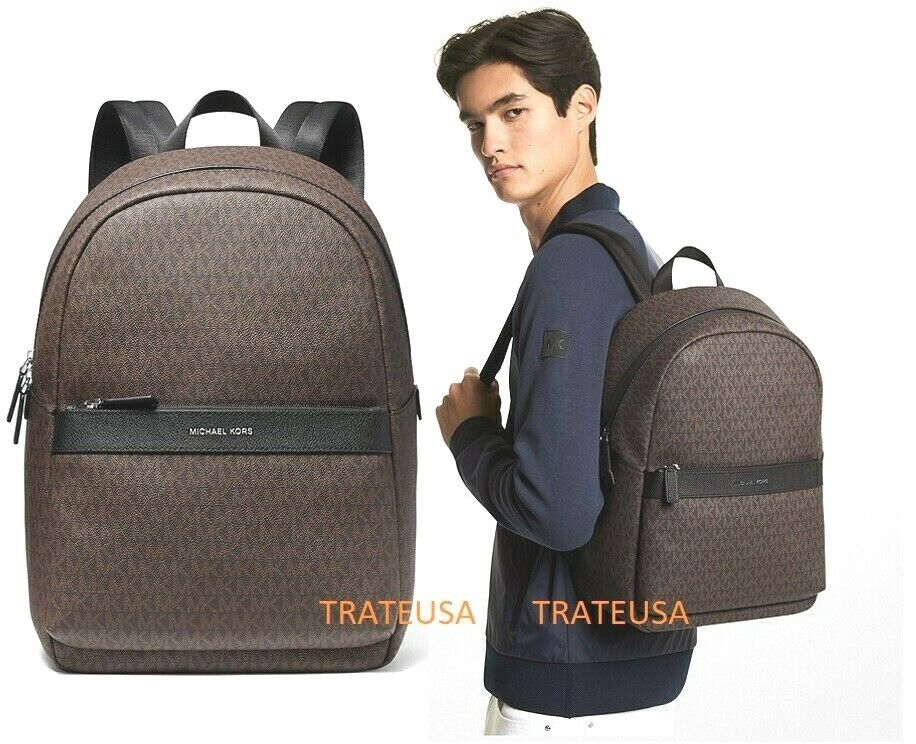 leather michael kors backpack men