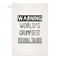 Warnung World's Grumpiest PersöNlicher Turnschuhe Geschirrtuch SpüLlappen Lustig