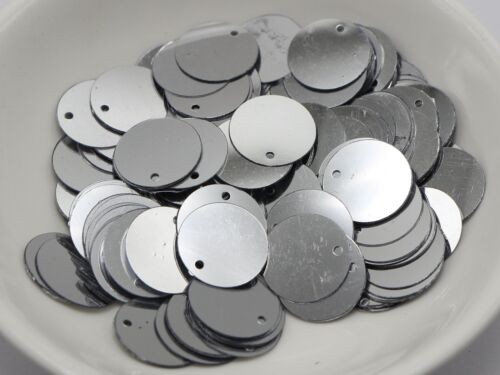 700 Silver 16mm Flat Round Loose sequins Paillettes Top Hole Sewing Wedding Craf