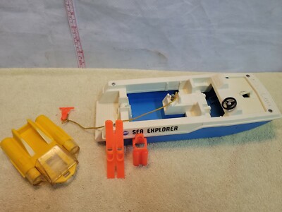 N-Vintage Fisher Price Adventure People Sea Explorer #310 Sea Sled