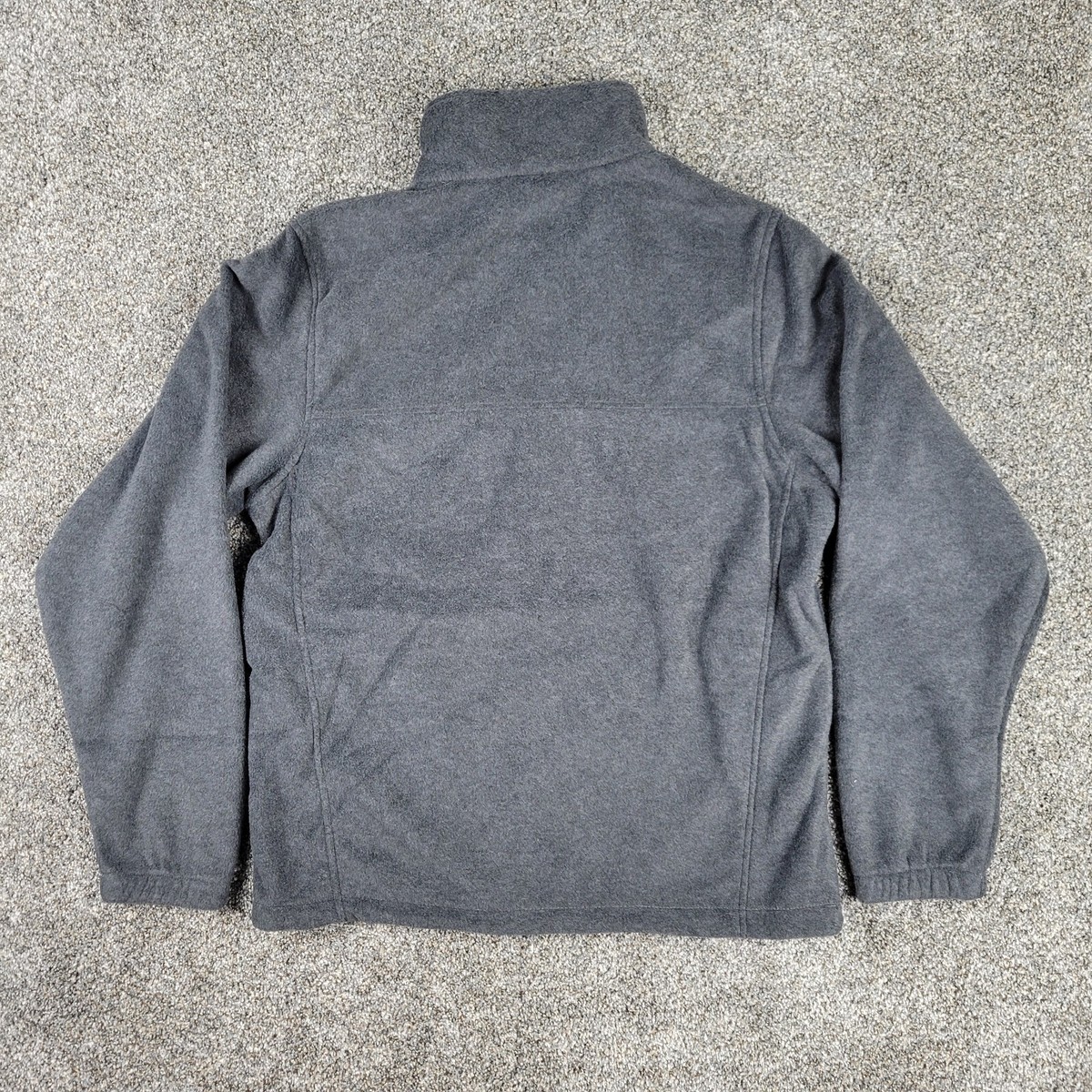 Columbia Jacket Mens Medium M Dark Gray Mount Grant Fleece Full