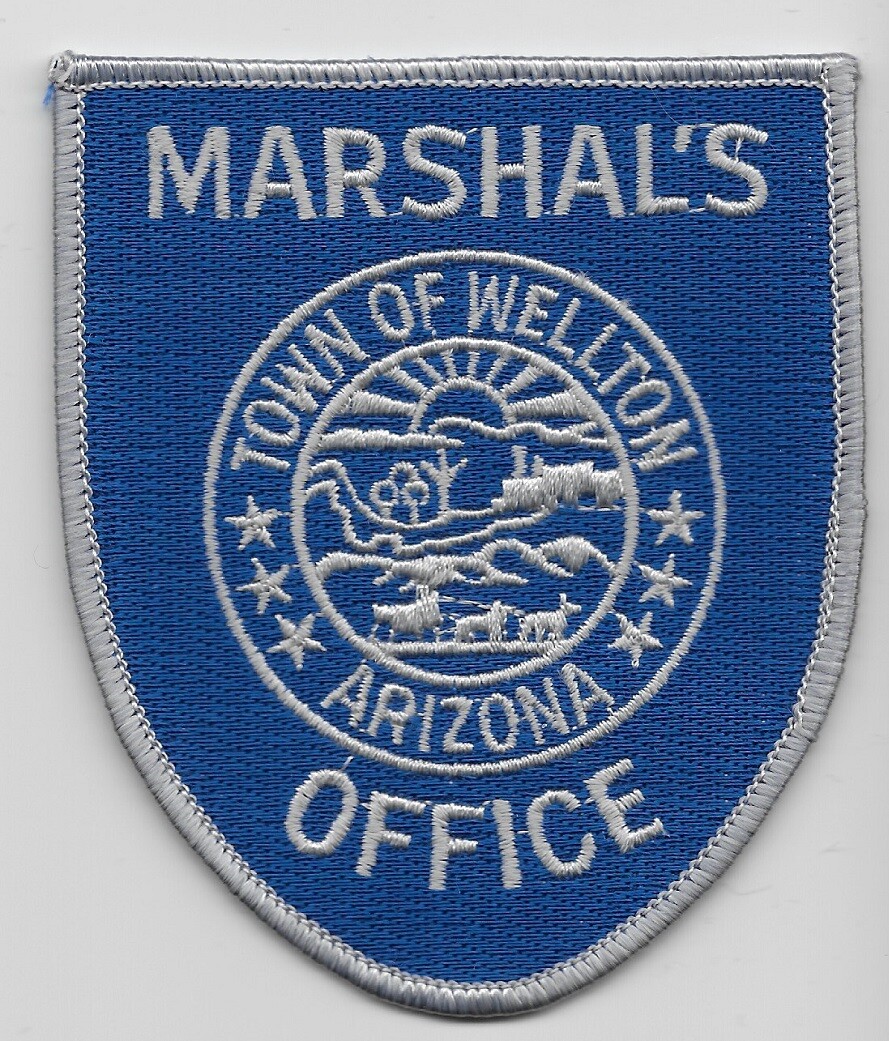 Older Wellton Marshal State Arizona Police AZ | eBay