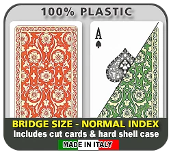 DA VINCI Venezia 100% Plastic Playing Cards - Bridge Size Regular Index - Image 2 of 3