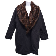 Hazel Wool Coat Removable Faux Fur