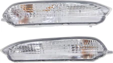 Pair Left Right front bumper turn signal lights for 2016 2017 2018 Honda Pilot