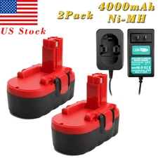 18V 4000mAh Ni-MH Battery/Charger For Bosch BAT025 BAT026 BAT160 GSR 18 VE-2