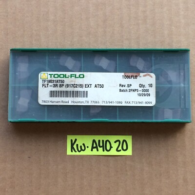 Tool Flo TF19031AT50 8pcs Carbide Inserts NOS