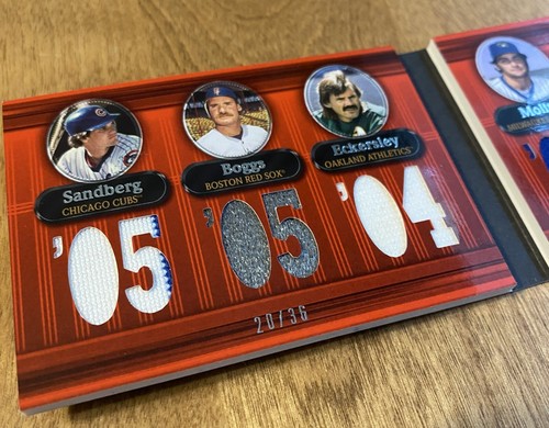 Folleto usado del juego Topps 2007 Salón de la Fama Béisbol Topps Triple Threads 20/36 Sala de estar - Imagen 3 de 6