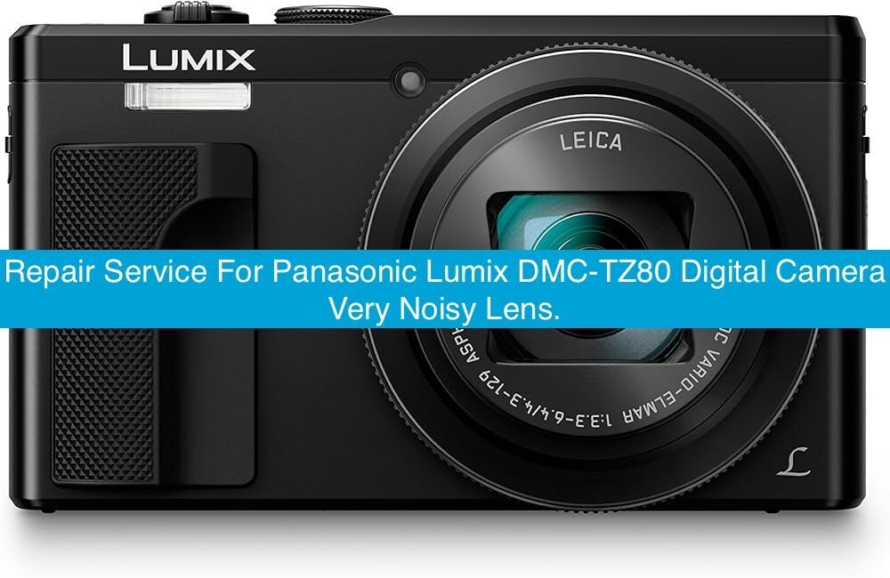 Repair Service For Panasonic Lumix DMC-TZ80 Digital Camera Very Noisey