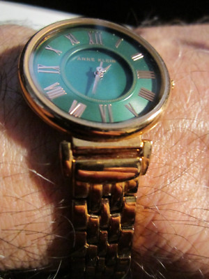 Anne Klein AK2238G New Battery Ladies Watch Green Dial‎ 24MM 6.25\