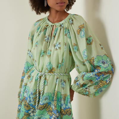 alemais green floral dress SAGE MIDI DRESS main image 0
