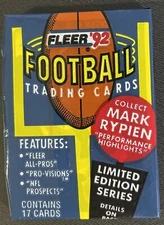 1992 Fleer Football  Trading Card Pack LIMITED EDITION SERIES