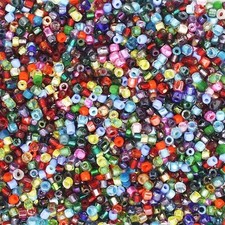 Czech Glass Seed Bead Color Mix One Ounce 1oz pack Bead Size: 9/0 3 cut