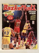 1990-91 Panini Basketball Sticker Album Premiere Edition 180 Stickers NBA Jordan
