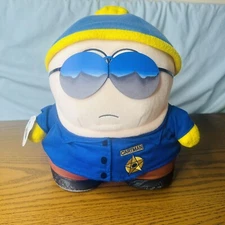 Vintage 1998 South Park Cartman Police Officer Limited Edition Plush Toy
