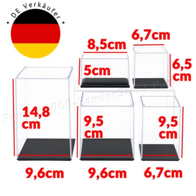 Klein Acryl Vitrine Einzelvitrine Plexiglas Figur Modellautos 1:64 Schaukasten