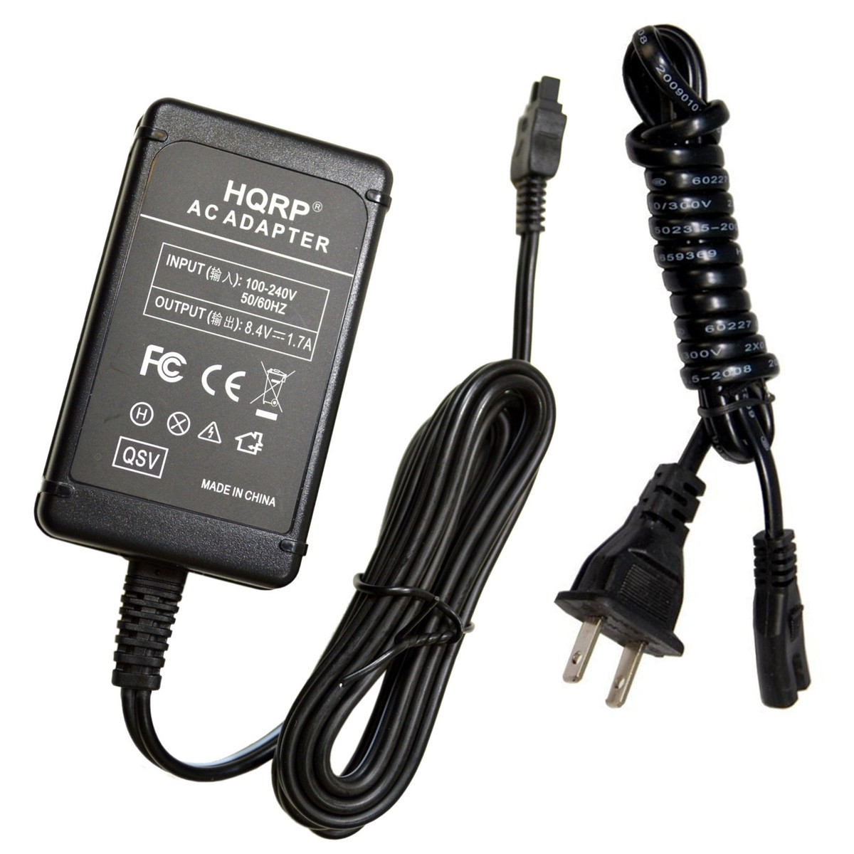 Alimentatore CA HQRP Per Videocamera Sony DCR-HC21, DCR-HC27E E Compatibili