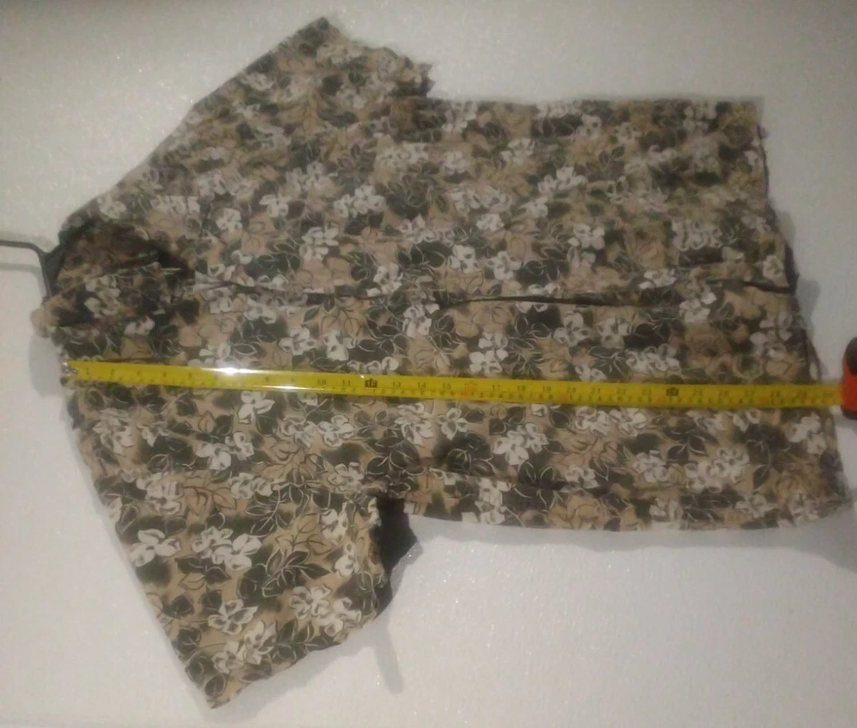 Men's Structure Hawaiian Button Up Short Sleeve Shirt, Green/White, Size XL - Image 2 of 4