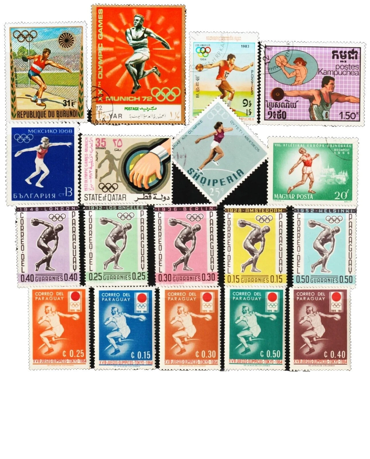 Mint Never Hinged/MNH Postage Sports Postal Stamps