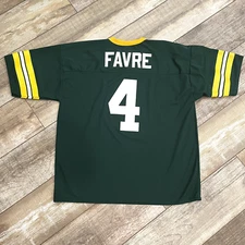 Brett Favre Mens Jersey XL Logo7 Green Bay Packers Vintage Hall of Famer