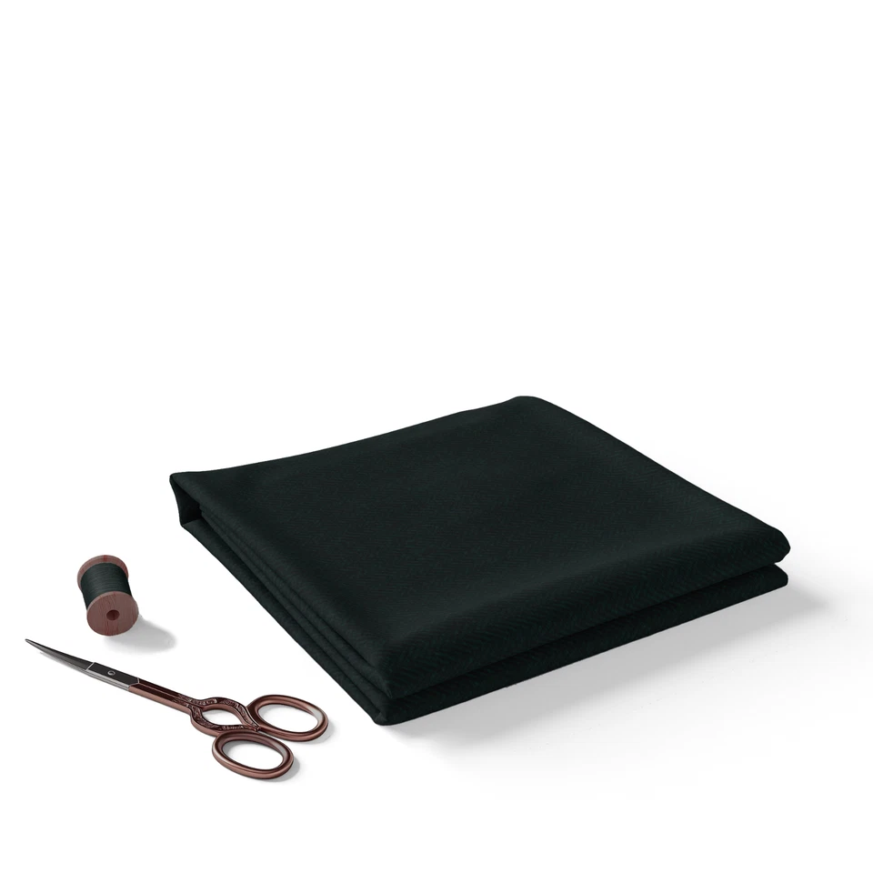 Blazer Tela Tweed Espiga Verde Botella 70% Lana Traje Paño por Metro Foto 3 de 4