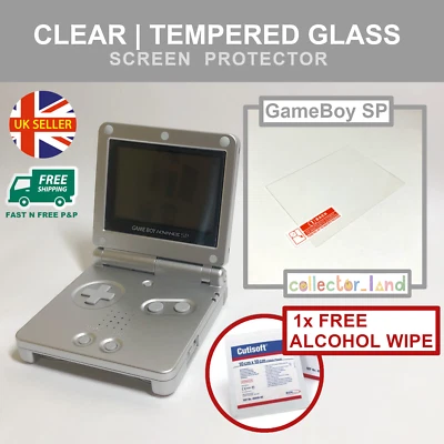 Nintendo GameBoy Advance GBA SP Tempered Glass Screen Protector Clear Film Cover